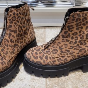 leopard print boots